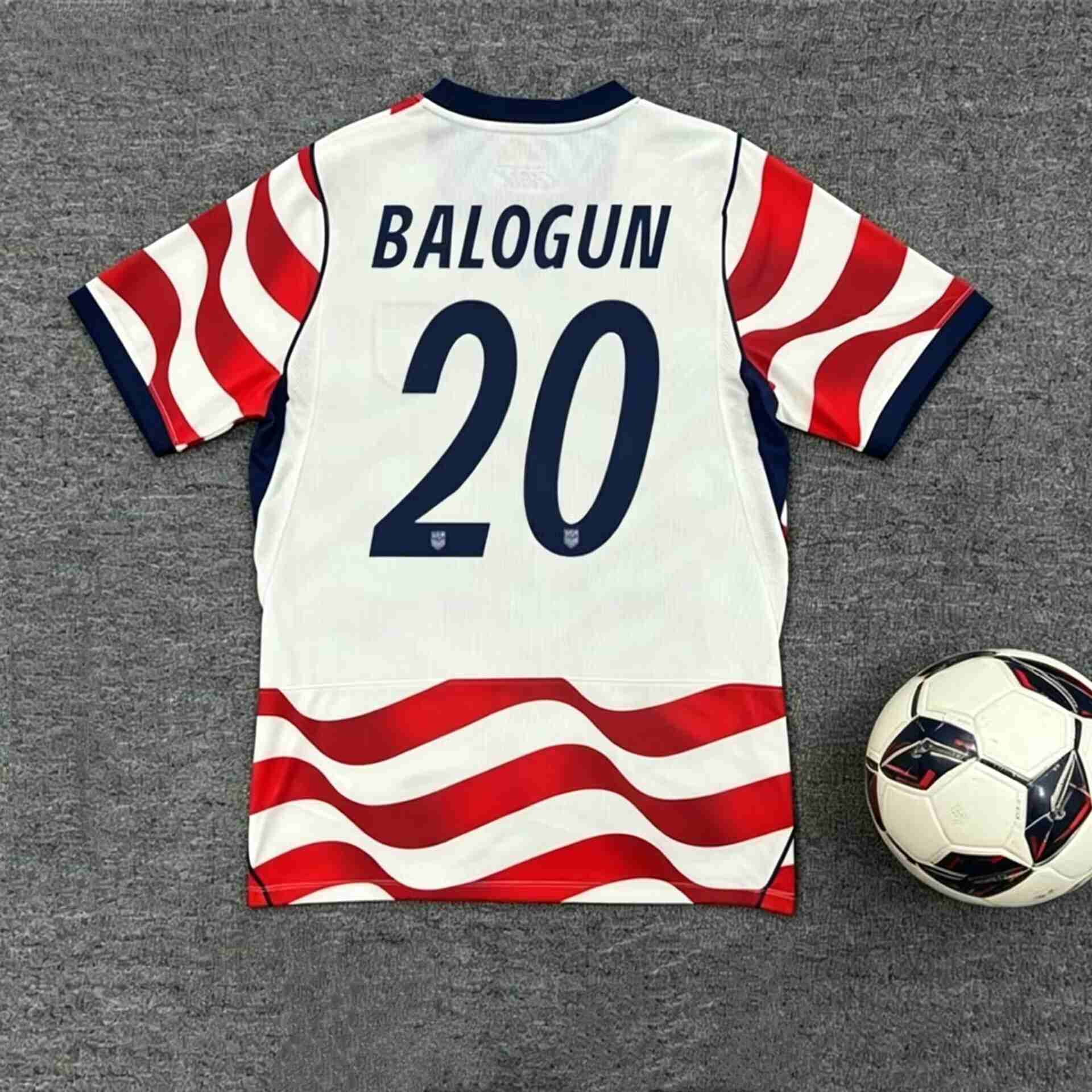 2026 USA HOME World Cup football jersey BEYNA MCKENNIE PULISIC BALOGUN Fans and players Football Shirt