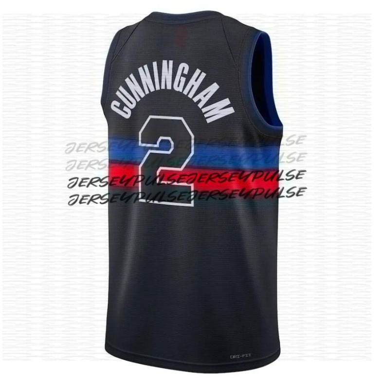 DET Piston Cade Cunningham Jerseys Basketball Jersey Ausar Thompson Jalen Duren Isaiah Stewart Tobias Harris Kevin Huerter Ronald Holland Caris LeVert