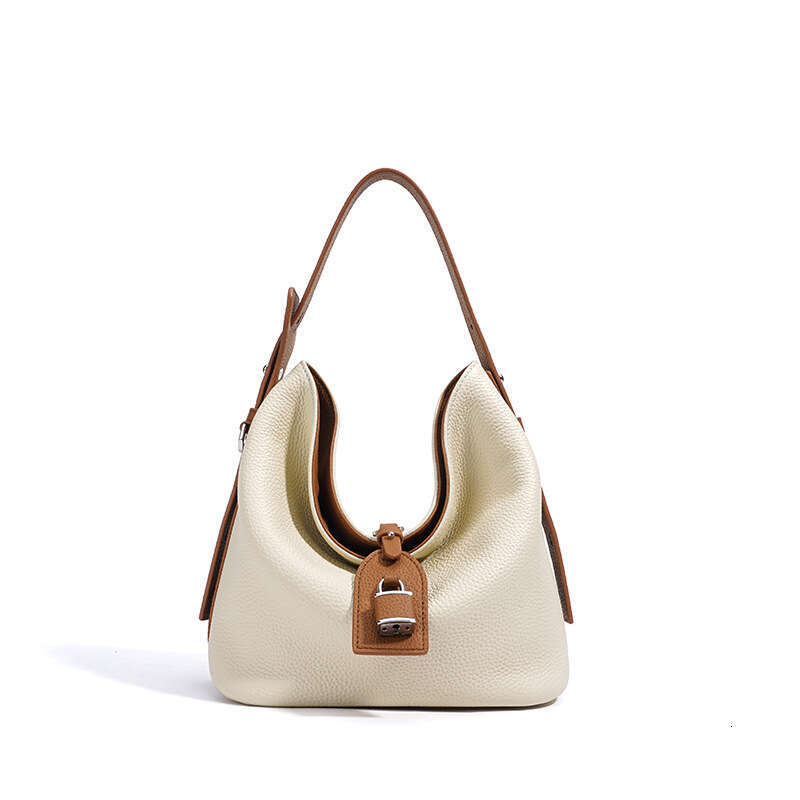 Niche Handbag For Women Office Lady Genuine Leather Underarm Bag Luxury Elegant Commuter Shoulder Handbag SENYY