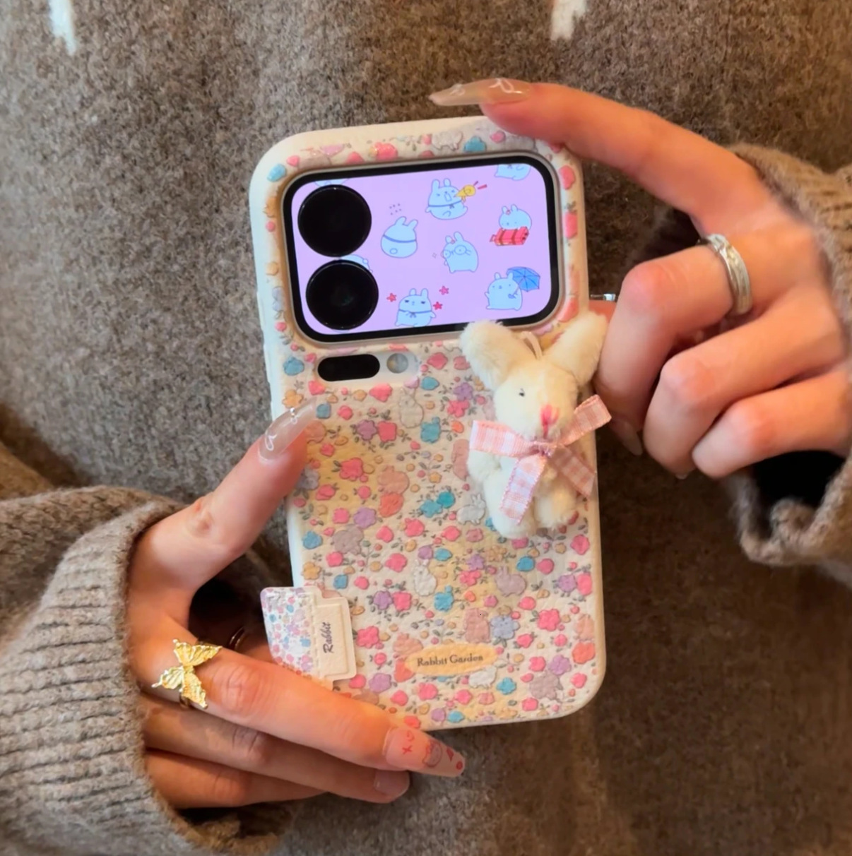 Printed Pattern Matte Finish Grip Friendly Daily Use for Iphone 16 Pro Max Impact Resistant Shock Absorption Gradient Matte Black Skin Friendly Anti-f