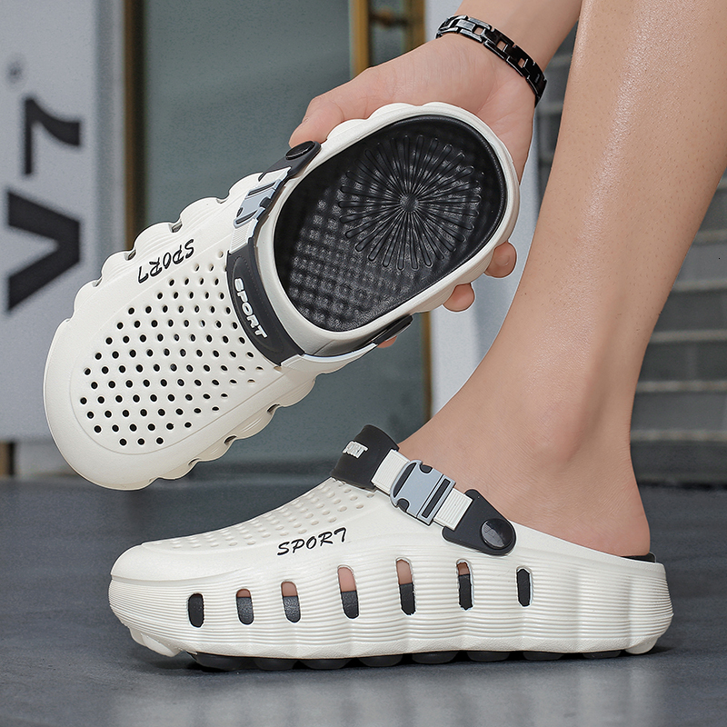 Unisex Summer Clogs Soft Cloud Sole Breathable Height Increasing Outdoor Slippers