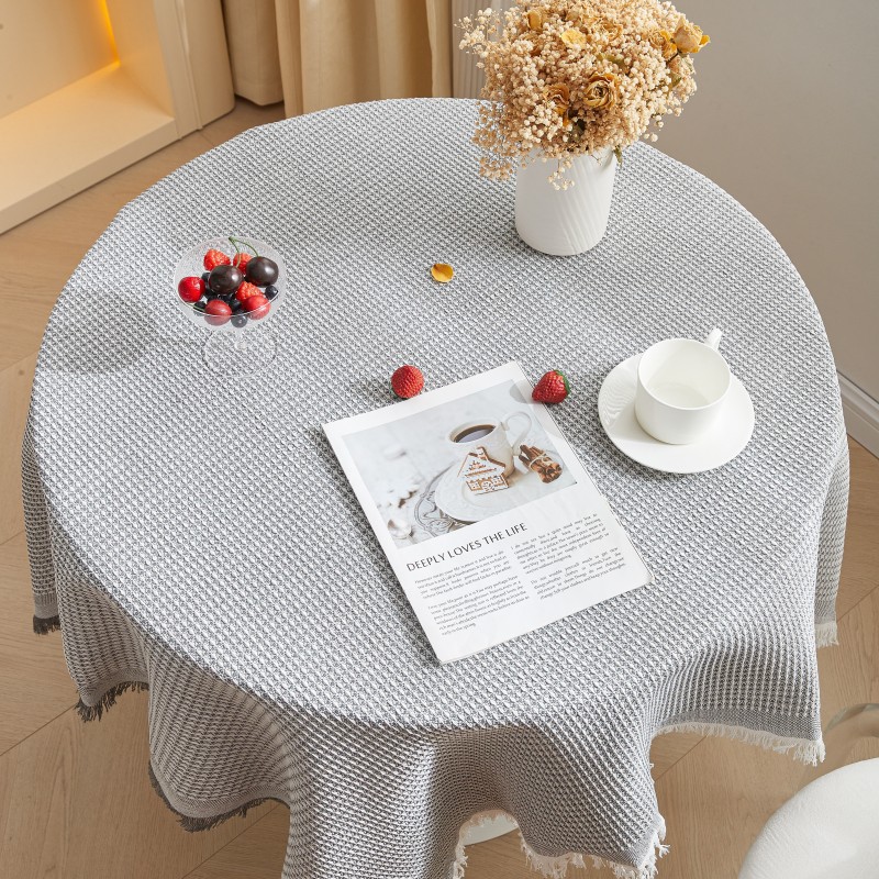 YL-38622 Customized tablecloth, wear-resistant, high-quality table mat, dustproof, non-slip, coarse cloth tablecloth, photo backdrop.