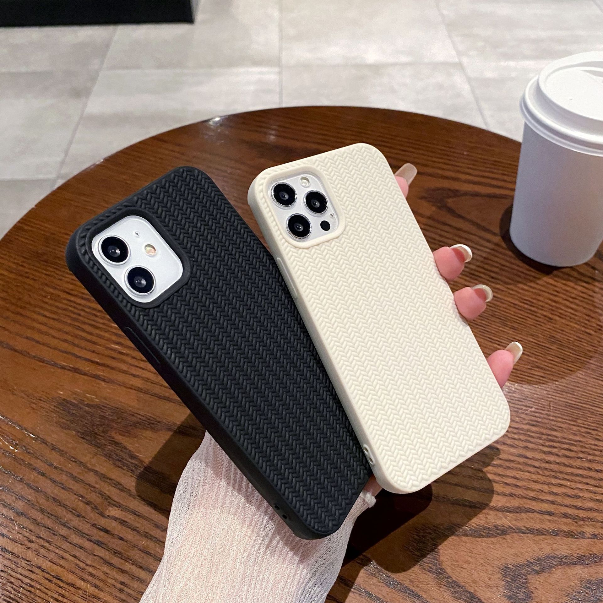 Phone Case Aesthetic Silicone for Iphone 15 Pro Max Daily Use Travel Friendly Reinforced Corners Matte Black Solid Color Neon Reusable Easy Clean Skin