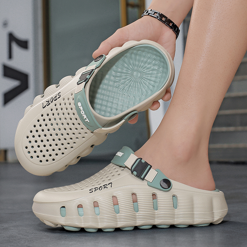 Unisex Summer Clogs Soft Cloud Sole Breathable Height Increasing Outdoor Slippers