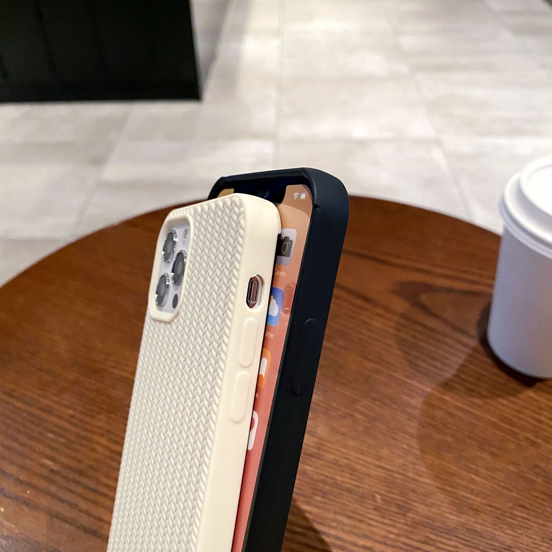 Phone Case Aesthetic Silicone for Iphone 15 Pro Max Daily Use Travel Friendly Reinforced Corners Matte Black Solid Color Neon Reusable Easy Clean Skin