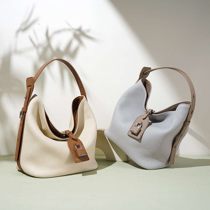 Niche Handbag For Women Office Lady Genuine Leather Underarm Bag Luxury Elegant Commuter Shoulder Handbag SENYY