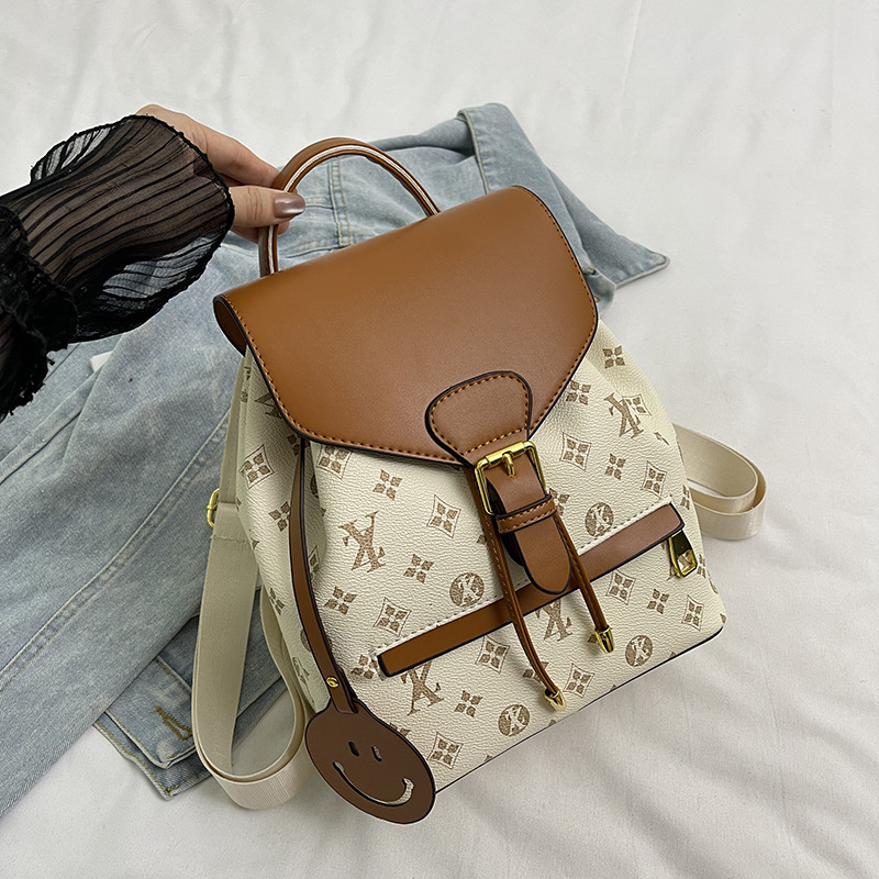 Vintage simple design women's backpack 2026 fashion trend large capacity casual travel backpack free shipping