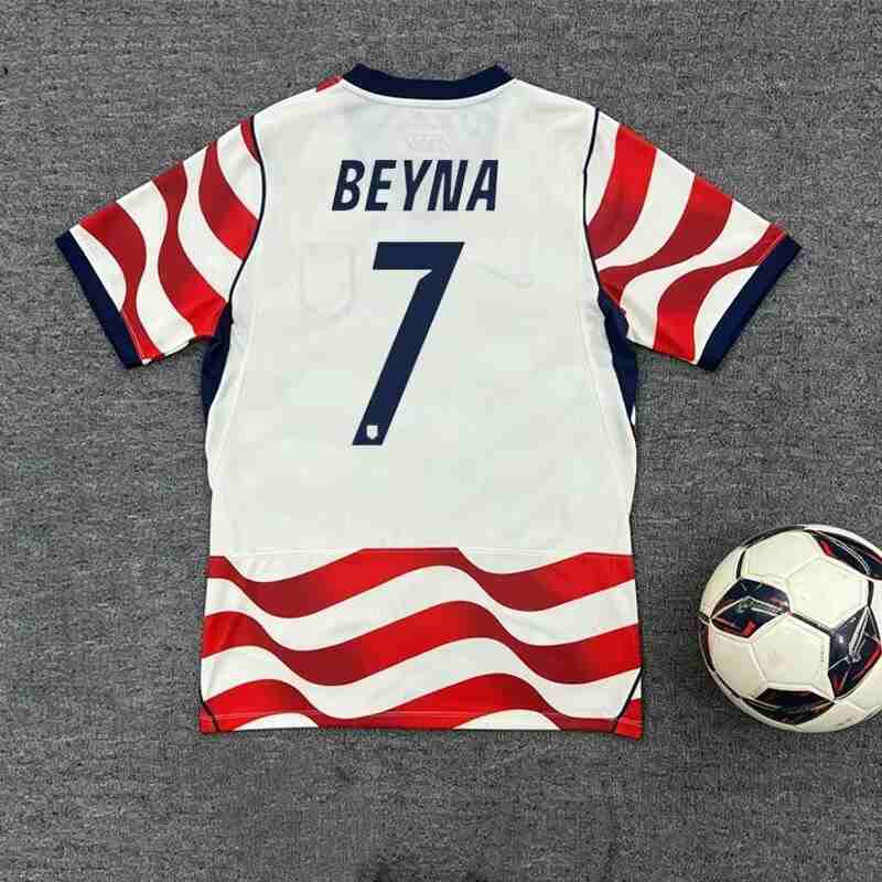 2026 USA HOME World Cup football jersey BEYNA MCKENNIE PULISIC BALOGUN Fans and players Football Shirt