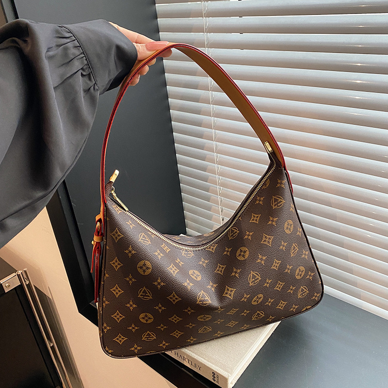 designer luxury New Fashionable Large Capacity Women's Retro Printed Commuter Premium Tote Shoulder Bag - view 7