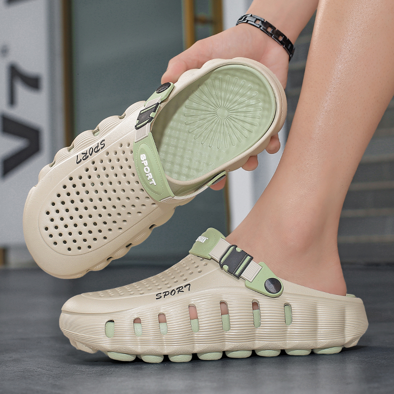 Unisex Summer Clogs Soft Cloud Sole Breathable Height Increasing Outdoor Slippers