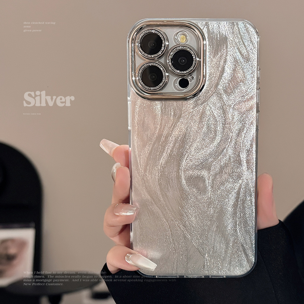 Phone Case Vintage Aesthetic Pattern Grip Friendly Silicone for Iphone 16 Pro Max for Iphone 15 Pro Max Heavy Duty Pastel Solid Color Eco Friendly Ski