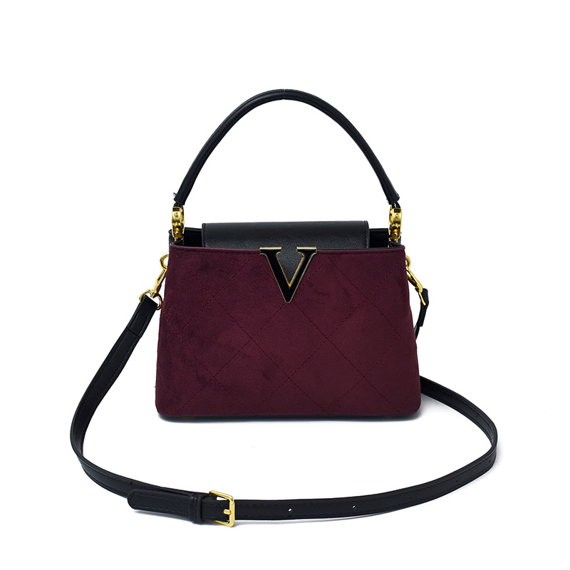 designer luxury Cross border fashion deer skin velvet handbag for women in autumn and winter 2026 new luxury handbag retro single shoulder diagonal cr - view 6