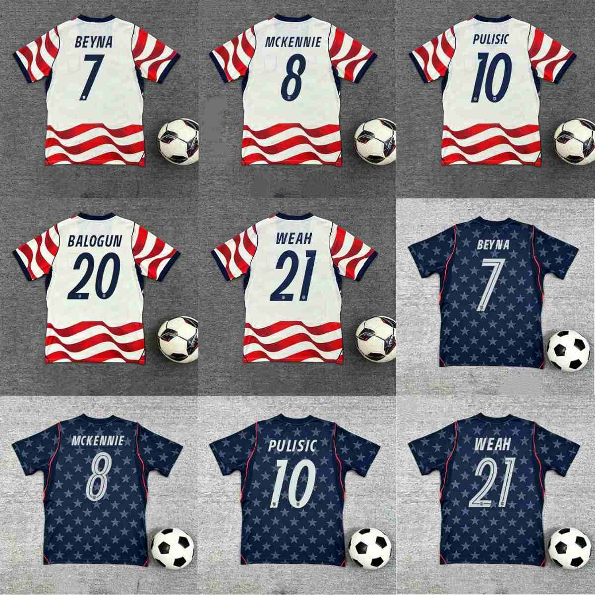 2026 USA HOME World Cup football jersey BEYNA MCKENNIE PULISIC BALOGUN Fans and players Football Shirt