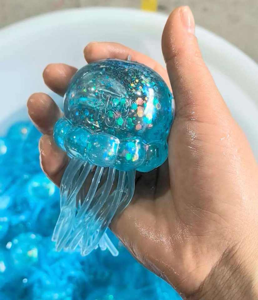 NEE DOH jellyfish Octopus Stress Balls Big Squishies Slow Rising Fidget Squeeze Toys Stress Anxiety Relief For Kids BY SEA