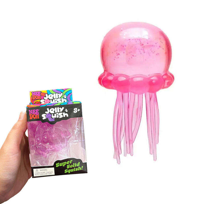 NEE DOH jellyfish Octopus Stress Balls Big Squishies Slow Rising Fidget Squeeze Toys Stress Anxiety Relief For Kids BY SEA