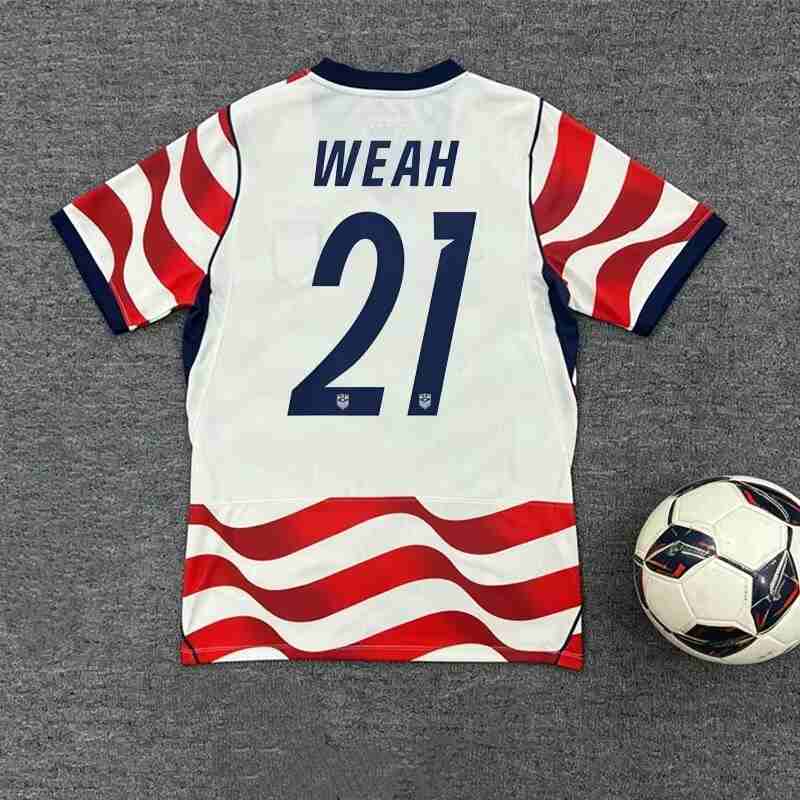 2026 USA HOME World Cup football jersey BEYNA MCKENNIE PULISIC BALOGUN Fans and players Football Shirt