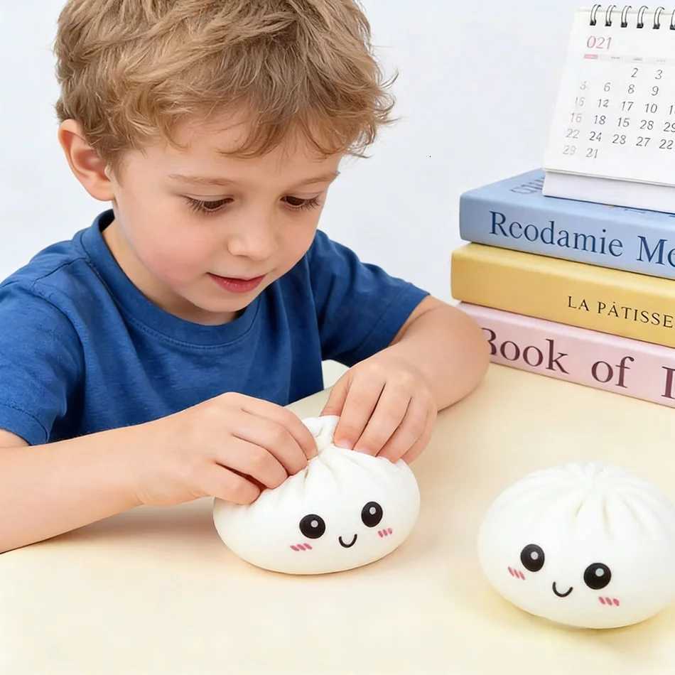 Colorful Simulated dumpling squishie Relaxing Relieve Anxiety Antistress Enhance Happiness Reusable Rebound Squeeze Reliever Toy X260511 - view 4