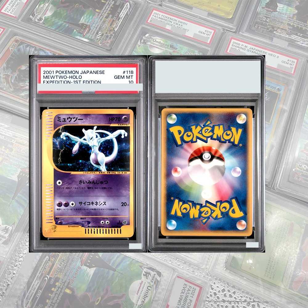 DIY Proxy PTCG Graded Collection Card Shining Mew Holo Card JPN Promo Corocoro Comics 151 GEM MT 10 Swirl Holographic Label L260511QLJW