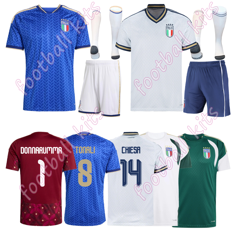 Italie Maillot De Football Coupe Du Monde 2026 Tonali Chiesa Babella Oastoni Ki…