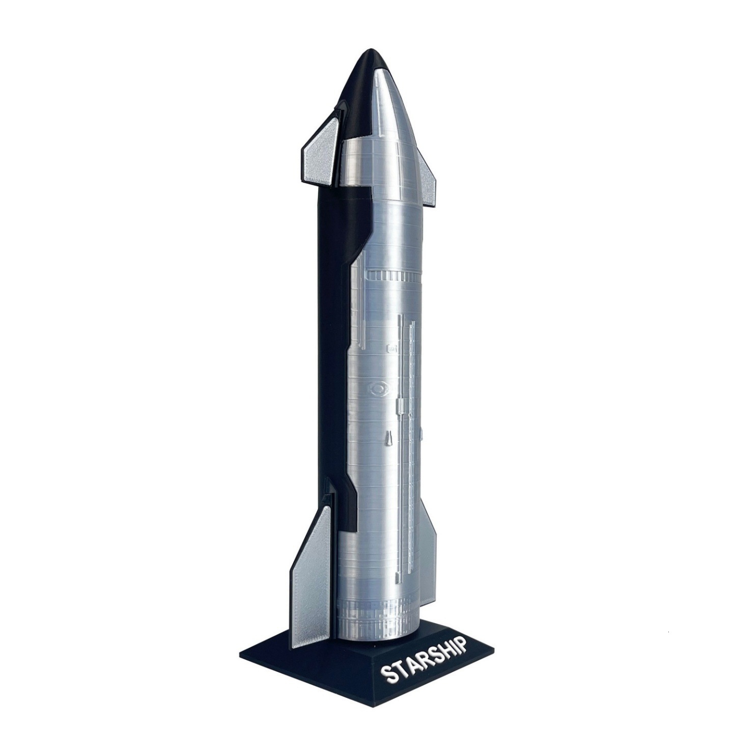 SpaceX Starship Rocket Model NASA Gifts - Dragon Spacecraft Heavy Falcon Rocket Toy with Metallic Texture - Desktop Orna 241204