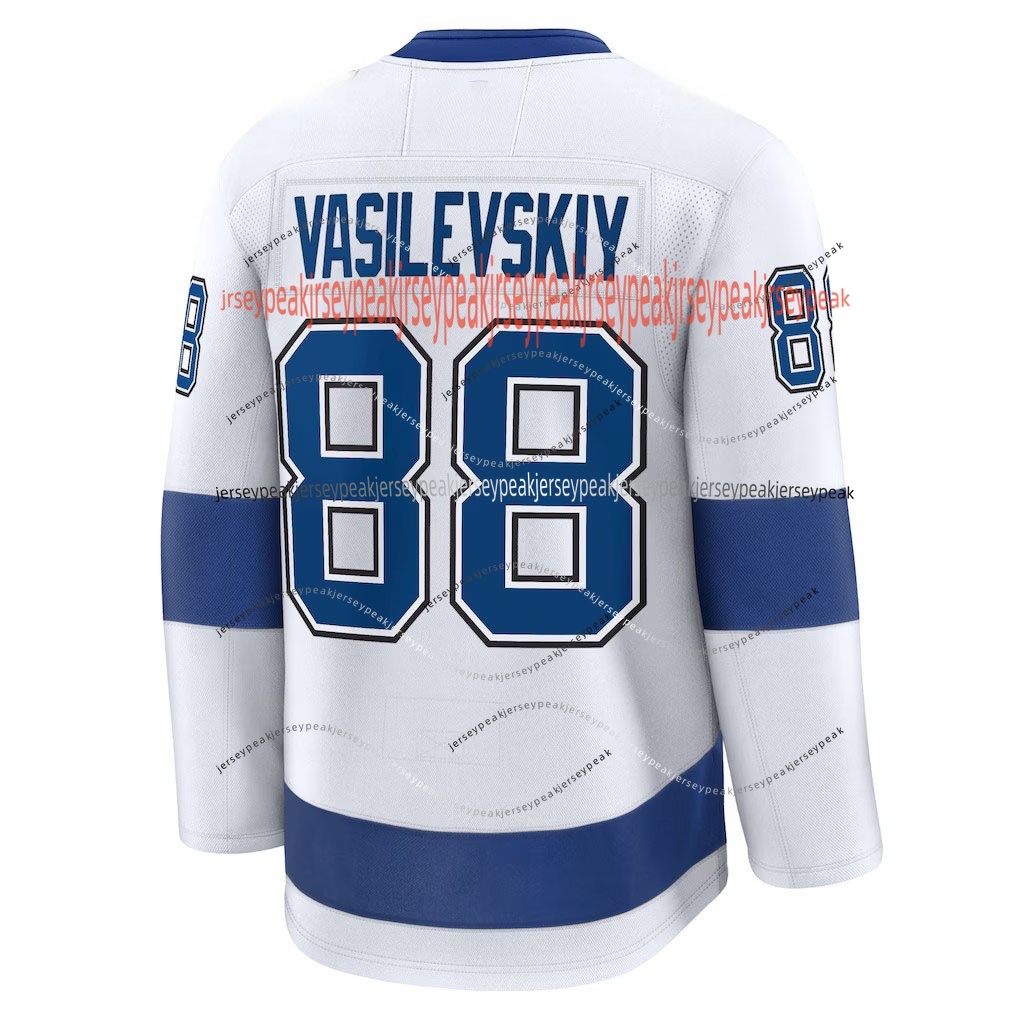 86 Nikita Kucherov Jersey Andrei Vasilevskiy Lightning Jersey Brayden Point Erik Cernak Brandon Hagel Steven Stamkos Emil Lilleberg Tampa Bay Hockey J