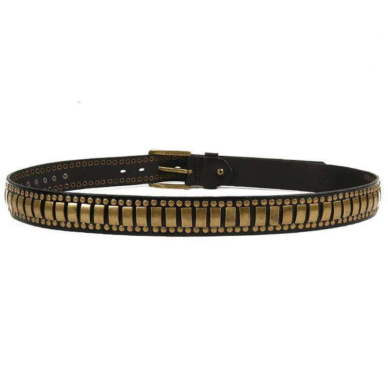 men luxury fashion leather belts punk hip hop dress pin buckle belt womens stylish Decorative waistband designer leash 26Y0511