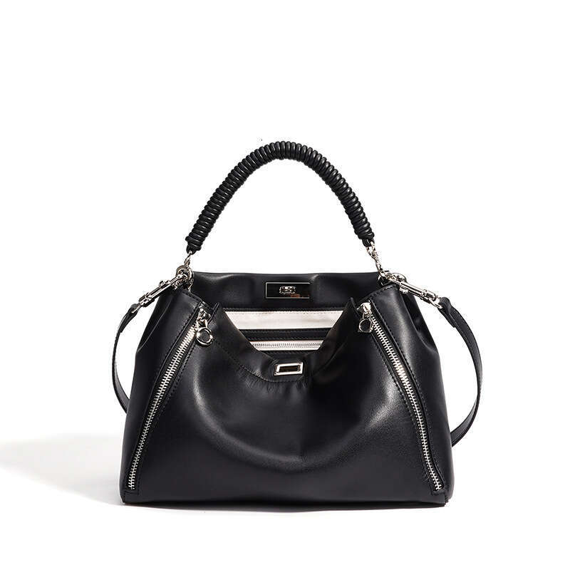 Niche High End First Layer Cowhide Crossbody Bag Large Capacity Genuine Leather Shoulder Handbag Casual Commuter Versatile Ladies Bag SENYY