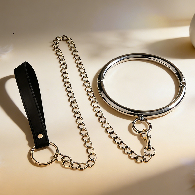 Chokers ACECHANNEL Polished Shining Solid Stainless Steel Slave Collar Lockable Torque Choker Necklace Fetish Wear Jewelry 230921