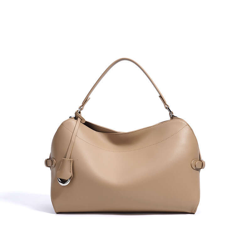 Niche High End Genuine Leather Single Shoulder Bag Spring Summer Large Capacity Office Lady Commuter Handbag Daily Casual Versatile Women Shoulder Bag