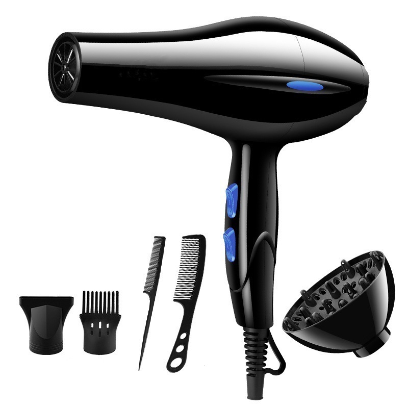 CkeyiN 1600W Hair Dryer Professional Negative Ion Blower Home Use Cold Blow Drying Salon Blower Diffuser Concentrator Nozzle 241031