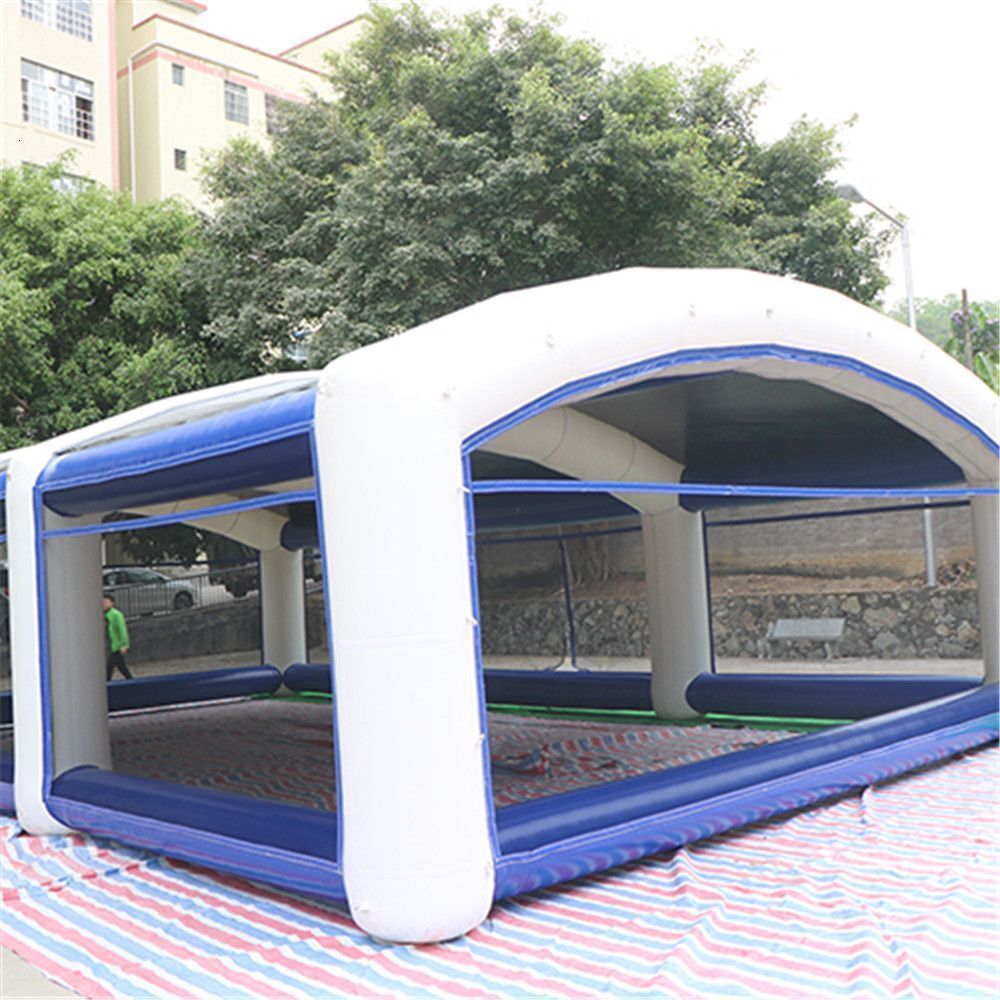 wholesale Oxford Party Event Tent Inflatable Wigwam Visible Sport Gaming Shelter Batting Cage Equipment Closed for Sale Air Pump