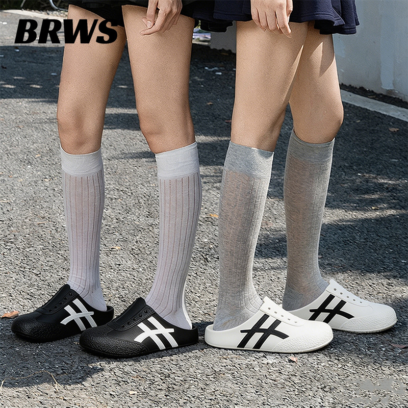 2026 Summer New Striped Clogs Designer Slippers for Women Men EVA Waterproof Slip-On Mules Casual Beach Slides