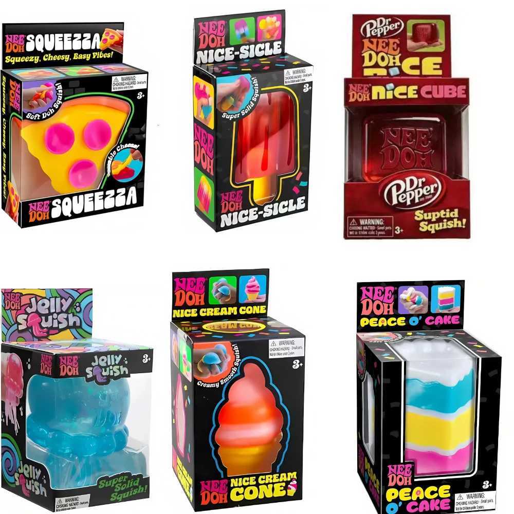 Schylling Needoh Nice Cube Sensory Nice-Sicle Stress Relief Squishy Cube Anti-Anxiety Squeeze Object For Focus ADHD Population X2605111