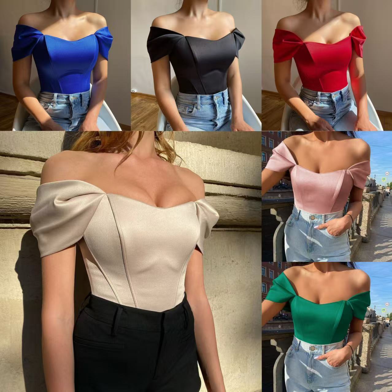 EYNMIN Elegant Solid Corset Top For Women Summer High Stretch Boned Slim Comis Crop Tank Top Party Night Comisole Tops 240819