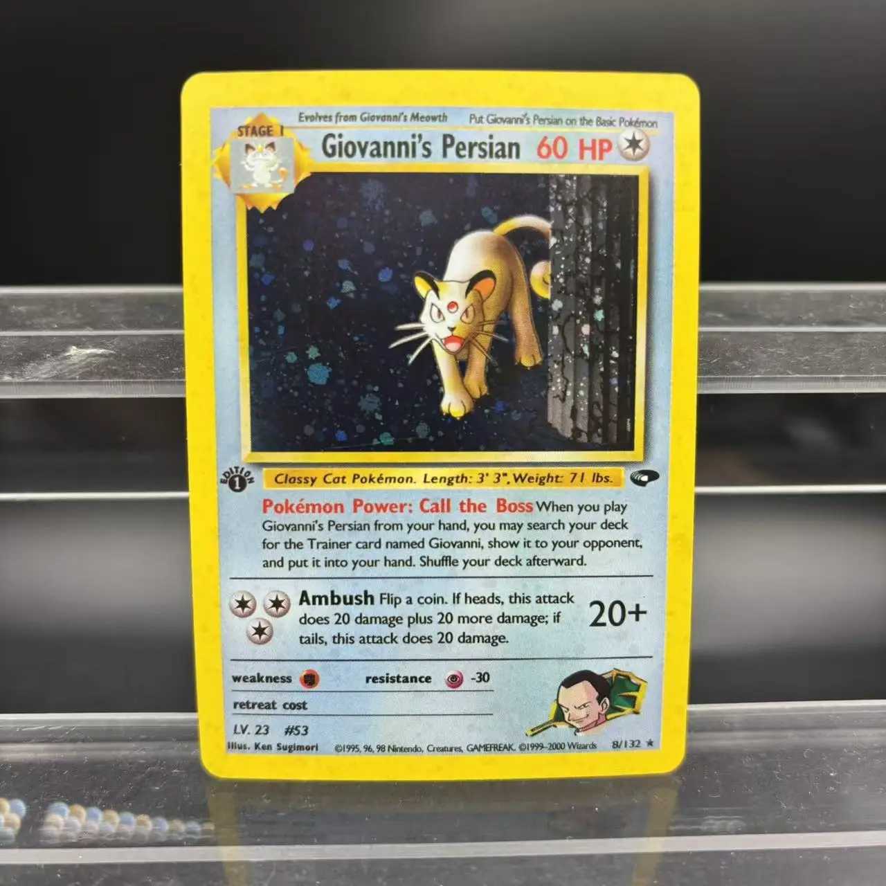 DIY PTCG Collection Cards Giovannis Machamp Rockets Zapdos EN Self Made Single Card Classic Game Anime Card Gift Toy L26051132BI - view 4