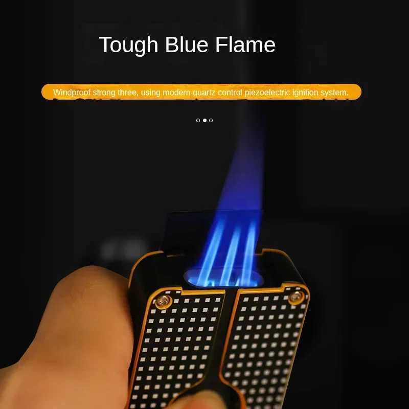 new Double-Bladed Straight Punch Cigar Cutter Machine Set Premium Cigar Scissors Fumadores Accessories for Perfect Cigar SlicingJ260511 - view 4