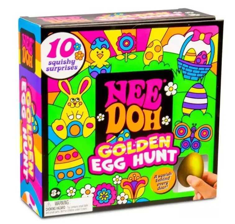 SS New 2026 Needoh Golden Egg Treasure Hunt Blind Box Toy With Squishy Surprise Stress Relief Squeeze Kids Easter Party Toy S X260511