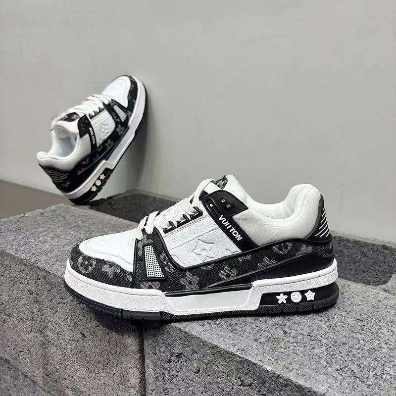 2026 VUTITDN free shipping New Colorful Star & Flower Print Sneakers - Retro Beige Platform Casual Shoes, Unisex Breathable Street Style Trainers dh91