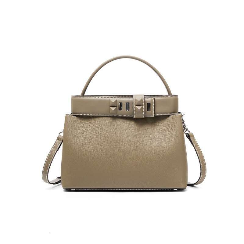 Unique Design Cross Border Women Genuine Leather Crossbody Bag Large Capacity Black Fashion Daily Casual Commuter Versatile Shoulder Handbag SENYY