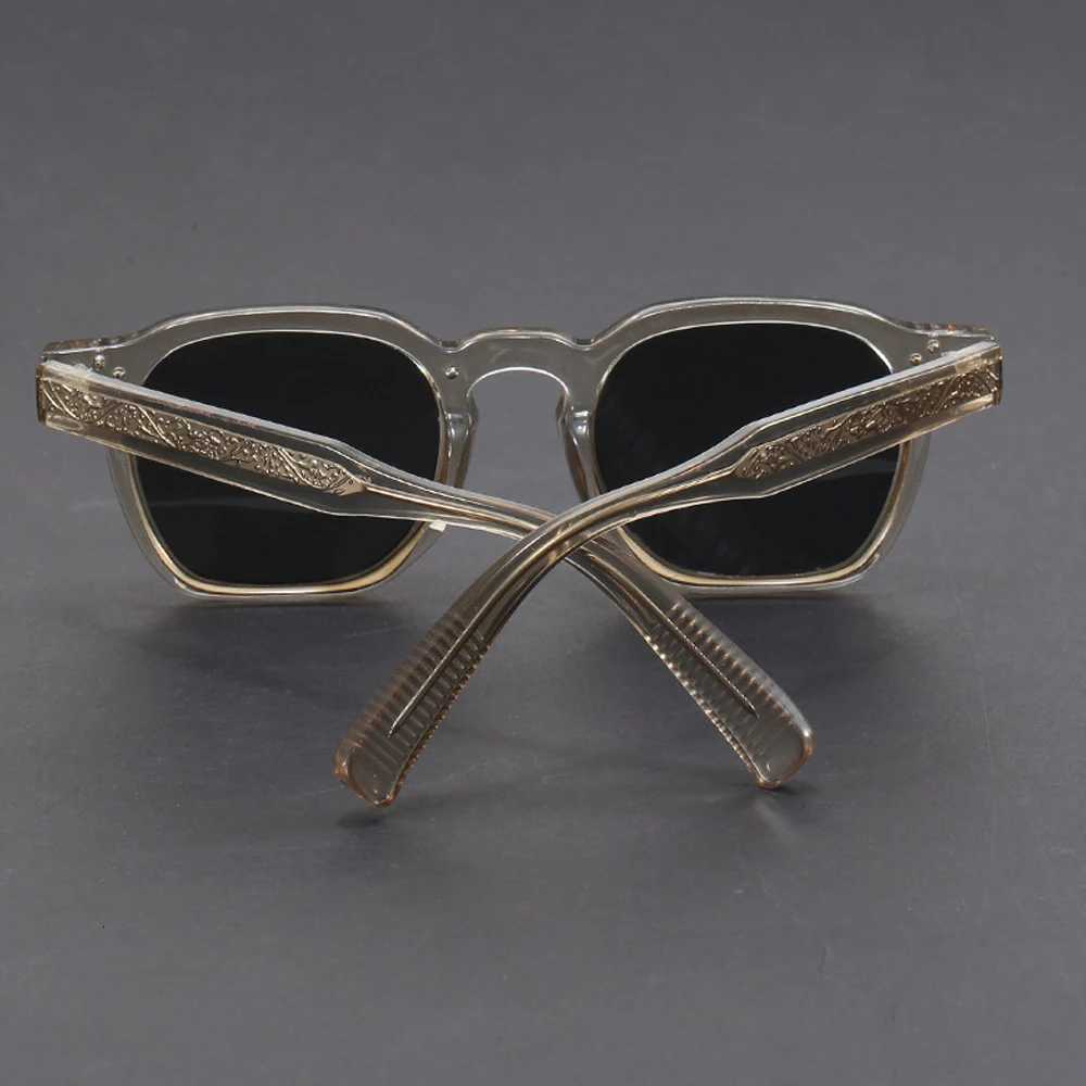 Luxury Acetate Square Sunglasses Retro Tortoiseshell Frame Fashion Designer Shades UV Protection for Men and WomenT260511