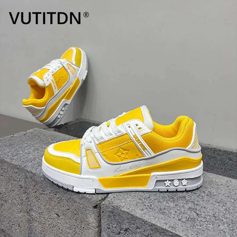 VUTITDN Denim casual shoes running for mens womens black blue New versatile casual height thick soled outdoor sports shoes dh1263469