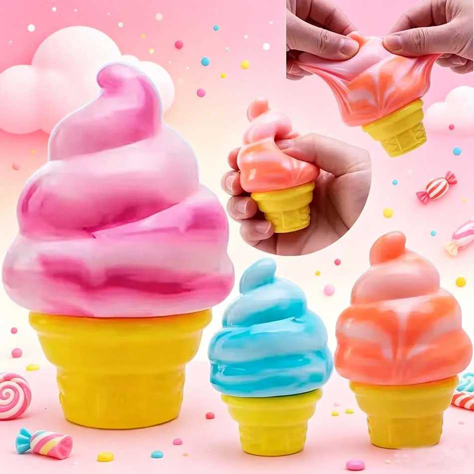 Hot sold Needoh Nice Cube By Schylling Sensory Squeeze Toy Ice Cream Color Squishy Stress Relief Fidget Toys Adults Collectable X260511
