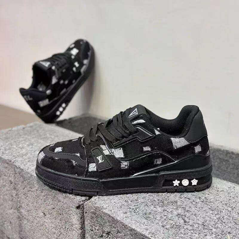 2026 VUTITDN free shipping New Colorful Star & Flower Print Sneakers - Retro Beige Platform Casual Shoes, Unisex Breathable Street Style Trainers dh91