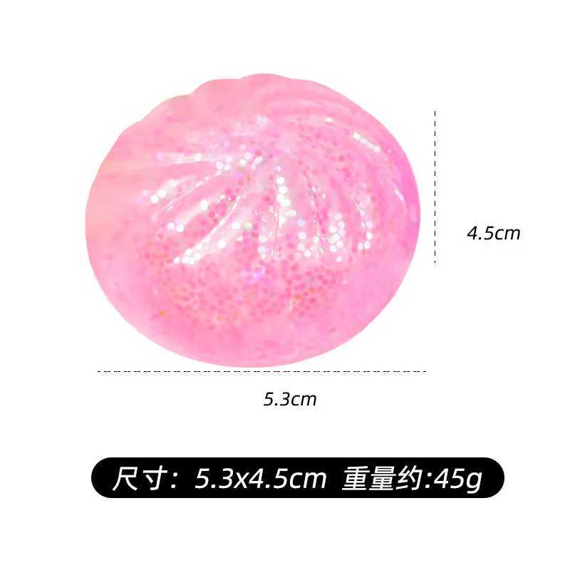 Mini Glitter Dumpling Squishy with Box Dumplings Sensory Squeeze Toy for Stress Relief Random Color Z260511