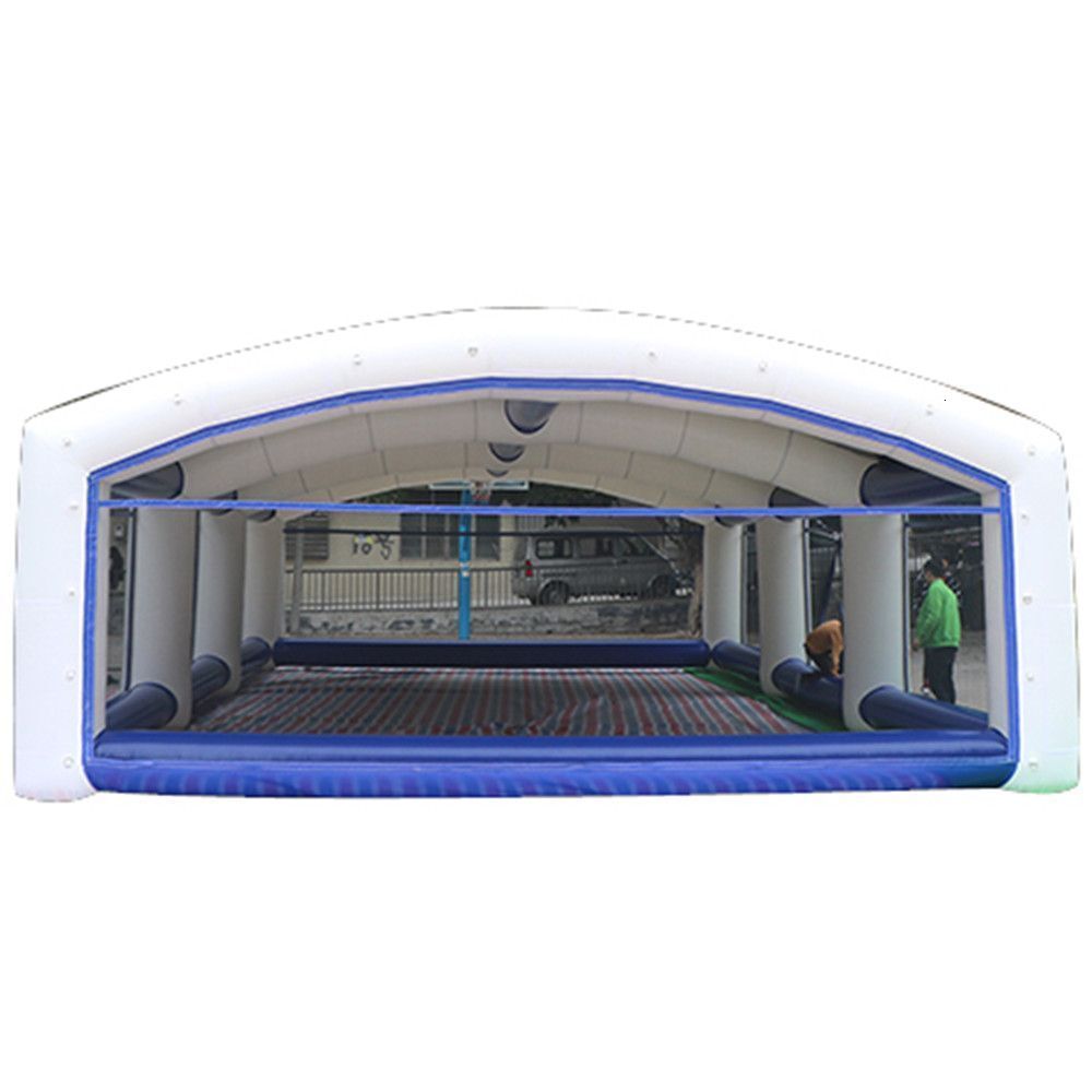 wholesale Oxford Party Event Tent Inflatable Wigwam Visible Sport Gaming Shelter Batting Cage Equipment Closed for Sale Air Pump