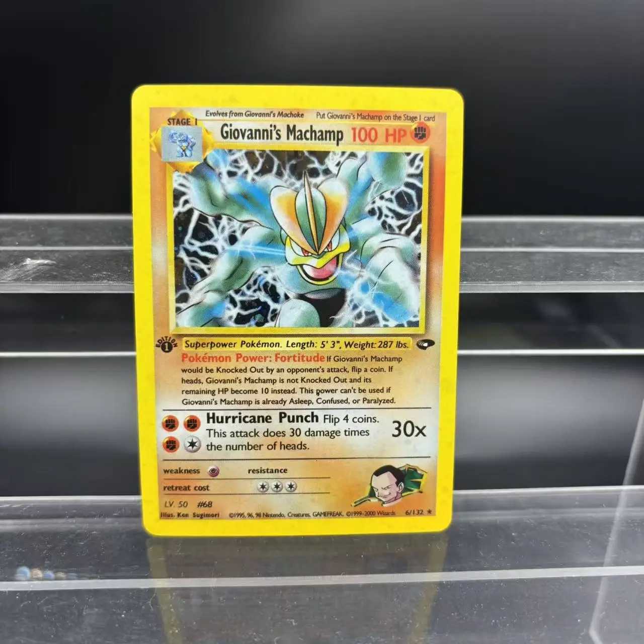 DIY PTCG Collection Cards Giovannis Machamp Rockets Zapdos EN Self Made Single Card Classic Game Anime Card Gift Toy L26051132BI - view 7
