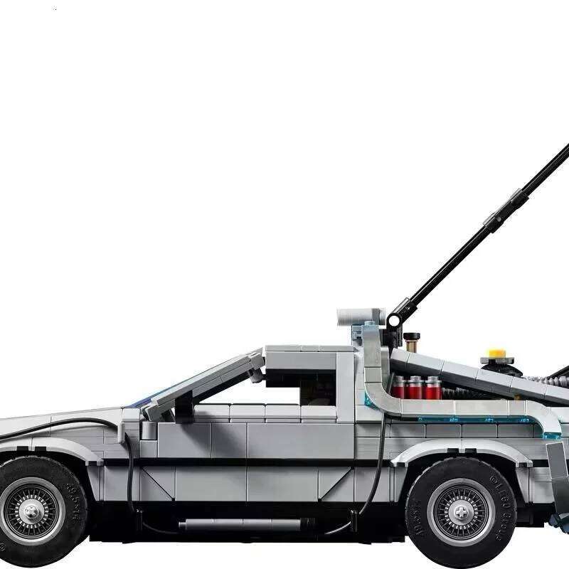New Back to The Future Time Machine 10300 Building Blocks Kit DeLorean DMC-12 Cars 1872PCS Collections Handmade Toys Ideal Gifts W260511