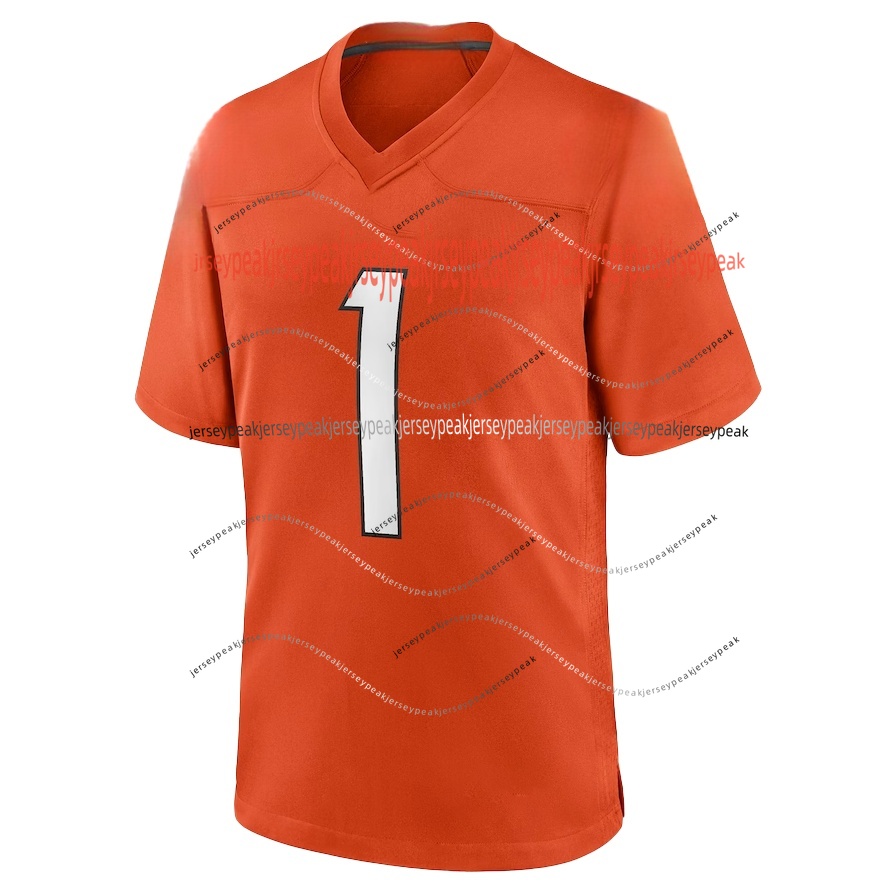 2026 New Joe Burrow 1 JaMarr Chase Football Jersey Stewart McPherson Higgins Hubbard Jerseys