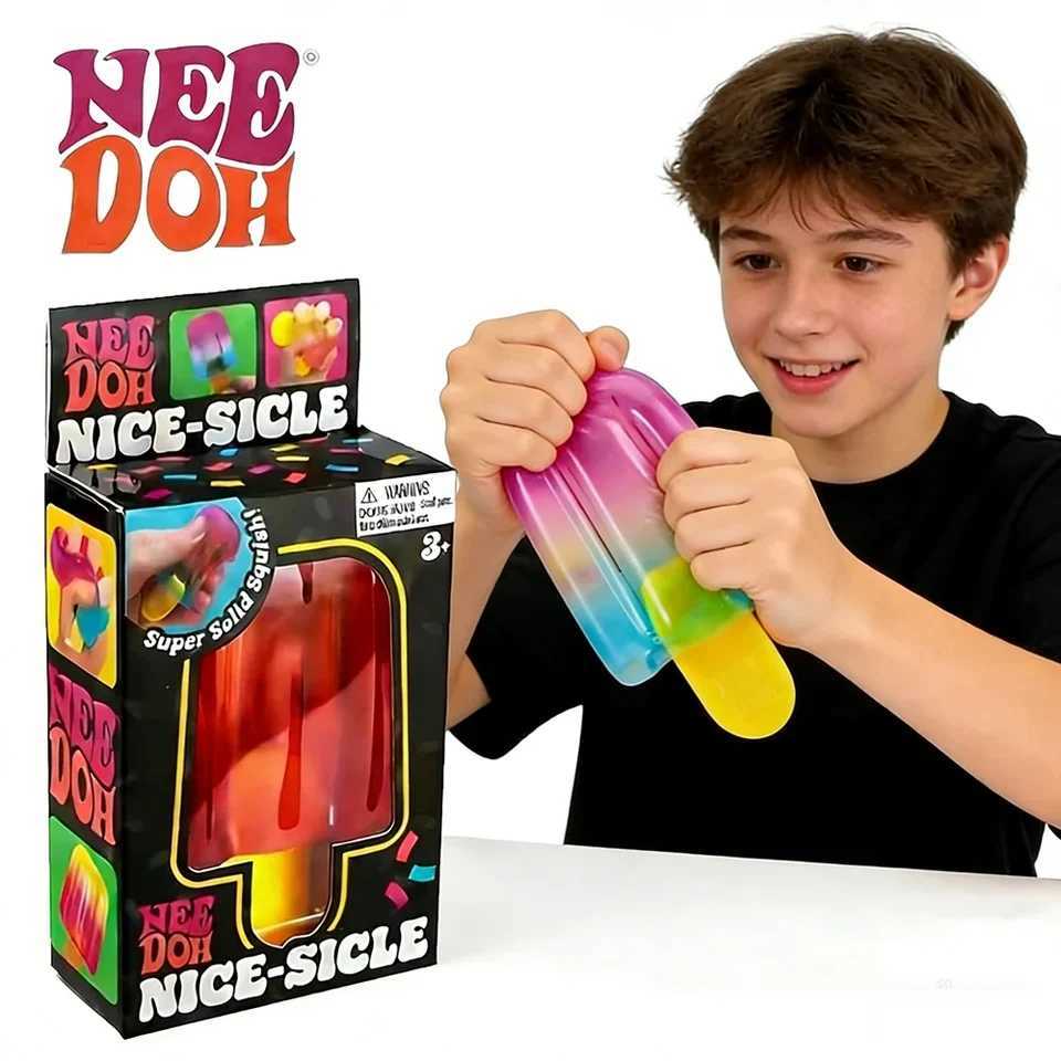 Schylling Needoh pizza Sensory Stress Relief Squishy Cube Anti-Anxiety Squeeze Object For Focus ADHD Population X260511 - view 3