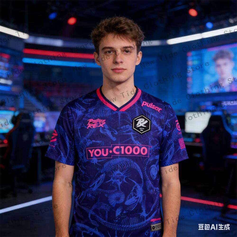 2026 new Paper Rex DinoGlitch Jersey Series Uniform Esports Club PRX Fashion Tees Male F0RSAKEN Streetwear T-shirts